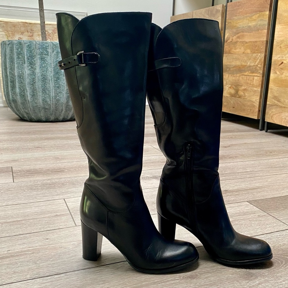 BLACK SESTO MEUCCI BOOTS